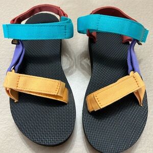 Teva Multicolor Sandals - Blue, Orange, Purple